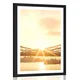 Plakat s paspartujem Tower Bridg v Londonu - 40x60 black