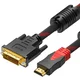 FAST ASIA Kabl HDMI na DVI(24+1) 1.5m (m/m) crni