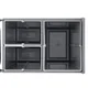 VEVOR Vlečni koš za smeti 492x340x430 mm 20L plus 10L plus 10L Siva