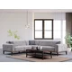 Atelier del Sofa Ugaona garnitura Athena L2-C-3R, 260x300 cm, Svetlo-siva
