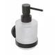 X-ROUND BLACK razpršilnik za milo 200 ml, mat steklo, črna mat - Črna - 75x145x100 mm - Sapho - X-ROUND - 24 - Medenina; steklo - Dozator za milo - Krožni - 75 - 145 - 100 - According to recommendation - 14
