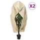 Navlake za biljke od flisa s patentom 2 kom 70 g/m2 3,93x3 m