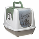 Simons Cat WC za mačke - siva / zelena / bijela