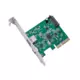 E GREEN PCI Express kontroler USB 3.1 Type A+USB C Host