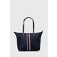 Ročna torba Tommy Hilfiger Poppy Tote Corp AW0AW15981 Space Blue DW6