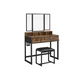 Songmics Toaletna mizica, RVT004B01, 90x40x140,8 cm, črna