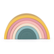 PETITE&MARS Silikonska zložljiva igrača Rainbow Intense Ocher 12m+