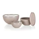 BANQUET Komplet skled s pokrovom CULINARIA 0,5/1,2/2,5 l, 6 kosov, Latte