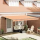 Skrovita tenda Žuta i narančasta 450 × 300 cm