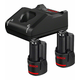 BOSCH GBA 12V Začetni komplet - 2x 2,0 Ah + GAL 12V-40 + torba