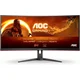 AOC gaming monitor CU34G2XE/BK 34/VA,zakrivljen,21:9/3440x1440/144Hz/1ms MPRT/HDMI,DP/freesync/crna