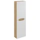 WAVE Visoka skladiščna enota 40x140x20cm, bela/ hrast Alabama - Bela; rjava - 40x140x20 cm - Sapho - WAVE - 24 - MDF/laminat - 400 - 1400 - 200 - 14
