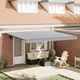 Tenda na automatsko uvlačenje antracit i bijela 450x300 cm