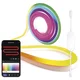 GoSmart Prilagodljiv LED trak NEON bele barve, 5 m, 33 W, RGBICz možnostjo zatemnitve, WiF