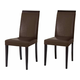 Danish Style Jedilni stol Reve (SET 2 kosa), temno rjava/črna