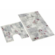 Komplet za 3D tiskanje - komplet 60x100, 60x50 cm - ornament krem, črna, roza