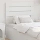 vidaXL Vzglavje z vzglavjem Bela 80 cm Konstruiran les
