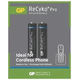GP polnilna baterija RECYKO PRO DECT (650mAh) - 2 kosa