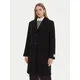 Calvin Klein Volneni plašč LV044D558G Črna Slim Fit
