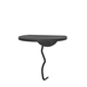 HANAH HOME Zidna polica Leo Black Anthracite