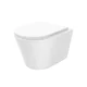 REA-C6800 - Viseča WC školjka s sedežno desko TITO TORNADO RIMLESS keramika/bela