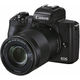 Canon EOS M50 II fotoaparat, 15-45 ISC+ 55-200, crna