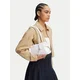 Calvin Klein Ročna torba Quilted Nylon Medium Shoulder Ba LV04F3743G Bela
