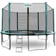 INLEA PREMIUM Jump Trampolin 430 cm z zunanjo zaščitno mrežo - temnozelena