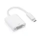 FAST ASIA Adapter konvertor USB 3.1 tip C (M) - VGA (F) beli