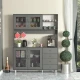 Hanah Home Višenamenska komoda Grano 140, 140 x187 x40 cm, Antracit