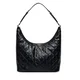 Ročna torba Calvin Klein Emblem Aop Debossed Medium Shbag LV04F3875G Črna