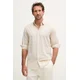 U.S. Polo Assn. Moška Safari srajca z lanom LINEN BLEND LS