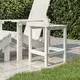 Vidaxl vidaXL Vrtna miza Adirondack, bela, 38x38x46 cm, HDPE