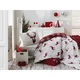 Hanah home Komplet posteljine Geyik, 160x220cm, Crvena