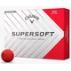 Callaway Supersoft 2025 Matte Red Basic Golf žogice