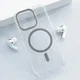 Maska za iPhone 16 Pro Max Berlia Crystal Armor Magnetic transparent crna