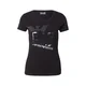 EA7 Emporio Armani Majica črna/srebrna/bela