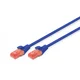 CAT 6, U-UTP patch cord, PVC AWG 26/7, length 2 m, color blue
