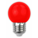 LED sijalka E27 G45 1W DECOR rdeča