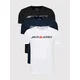 Jack & Jones Komplet t-shirt majic? Corp Logo 12191330 Pisana Slim Fit