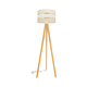 Podna lampa HELEN 1xE27/15W/230V krem/zlatna/hrast