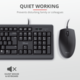 Tastatura+miš TRUST Primo žični set/US/crna