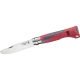 Opinel Opinel zunanji nož Junior Nr.7 Outdoor Junior laventure rouge žepni nož, teža: 47 g dolžina rezila 75 mm 254367
