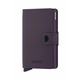 Usnjena denarnica Secrid Miniwallet Matte Dark Purple vijolična barva