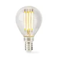 Nedis LED svetilka E14 | G45 | 4,5 W | 470 lm | 2700 K | Dimbar | Varm Vit | Retrostil | 1 stopinja | Tydlig