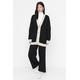 Trendyol Stone Strip Detailed Cardigan-Pants Knitwear Set