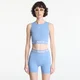Nike Pro Womens Dri-FIT Cropped Tank Top Work Blue/ White M