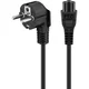 Goobay Tok Napajalni kabel Črna 1.80 m Goobay 68004