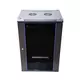 Extralink 18U 600x450 Black, Rackmount cabinet, wall mounted