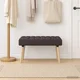 Vidaxl Bench z kanalnim oblazinjenjem Temno rjava 80 x 40 x 46 cm